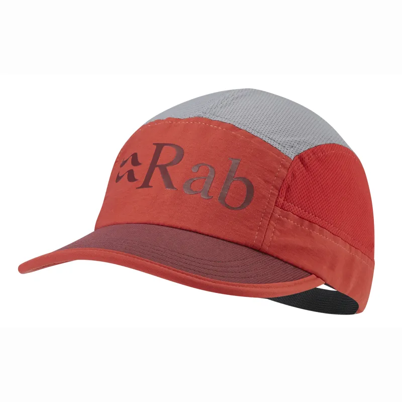 Rab Momentum 5 Panel Cap - Firecracker-Deep Heather